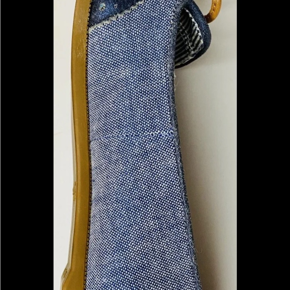 Sperry Top-Sider Women's Harper Oxford Cloth Wedge Pump Navy/midnight size 8 - Picture 8 of 10